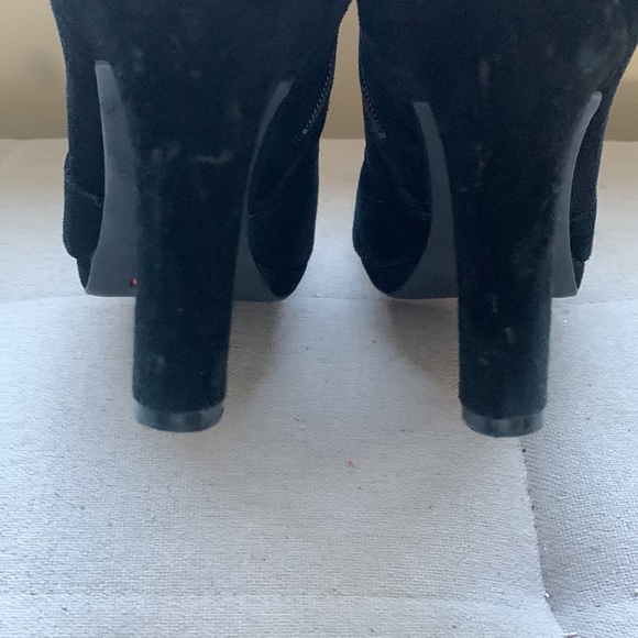 Rockport Women's Suede Black Boots Size 10 Side Zip - Picture 11 of 15